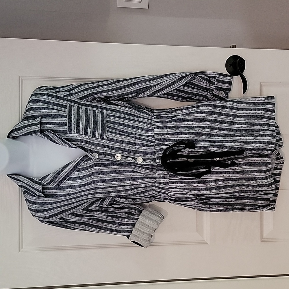 Roller Rabbit Lace Stripe Presley Romper Blue